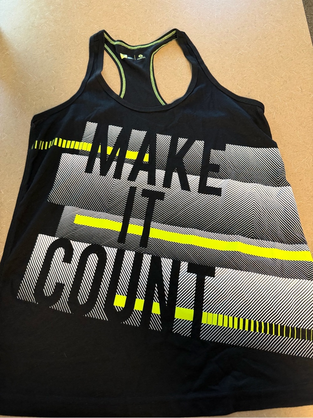 Xersion Black & Grey Racerback Performance Tank - Picture 7 of 9